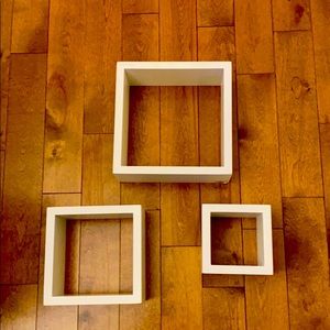 3 wall art cubes- NWOT